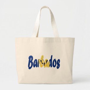 Barbados flagga jumbo tygkasse