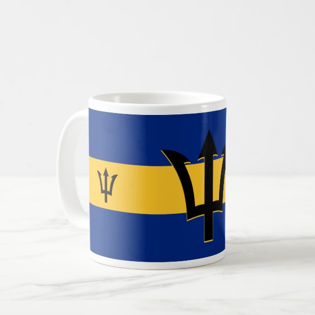 Barbados Flagga Kaffemugg (Framsida vänster)