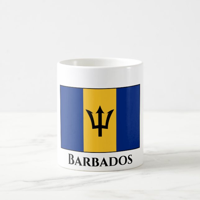 Barbados Flagga Kaffemugg (Center)