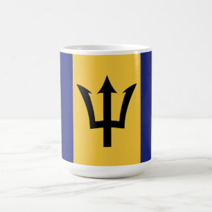 Barbados flagga kaffemugg