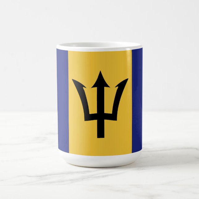 Barbados flagga kaffemugg (Center)