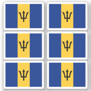 Barbados flagga klistermärken