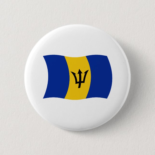 Barbados Flagga Knapp (Framsida)