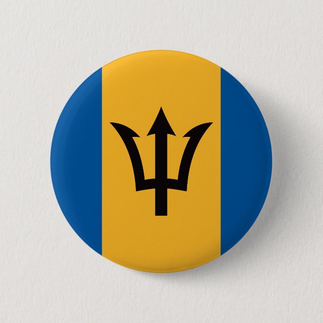 Barbados flagga knapp (Framsida)
