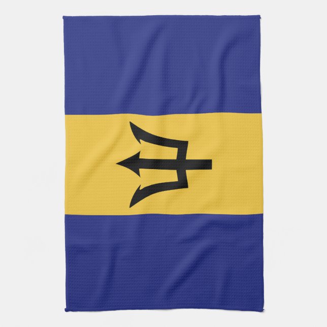 Barbados flagga kökshandduk (Vertikal)
