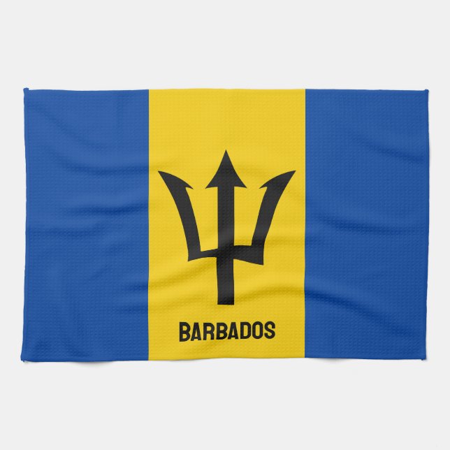 Barbados Flagga Kökshandduk (Horisontell)