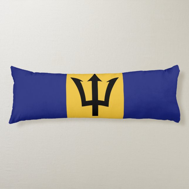 Barbados flagga kroppskudde (Framsidan)
