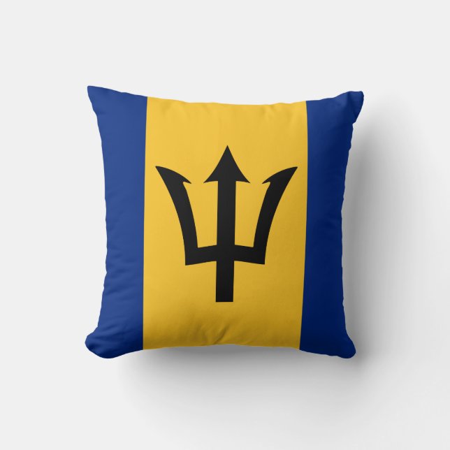 Barbados Flagga Kudde (Framsida)