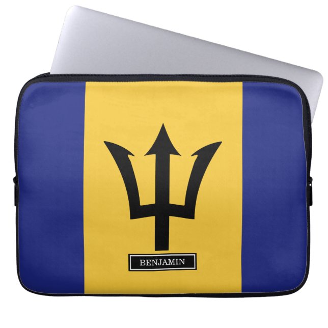 Barbados flagga laptop sleeve (Framsidan)