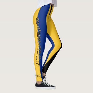 Barbados flagga leggings