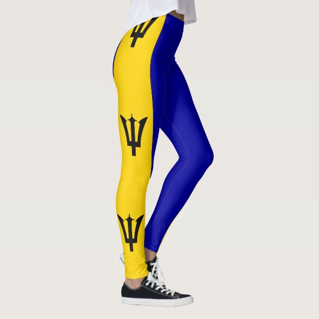 Barbados Flagga Leggings (Höger)