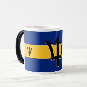 Barbados Flagga Magisk Mugg