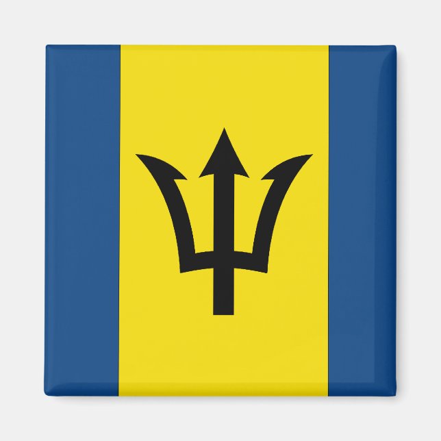 Barbados Flagga Magnet (Framsidan)