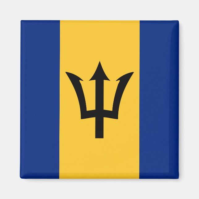 Barbados Flagga Magnet (Framsidan)
