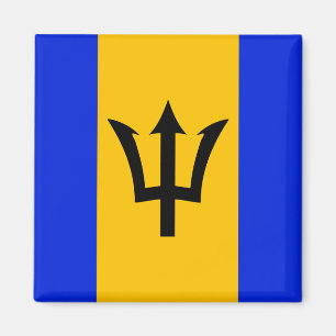 Barbados Flagga Magnet