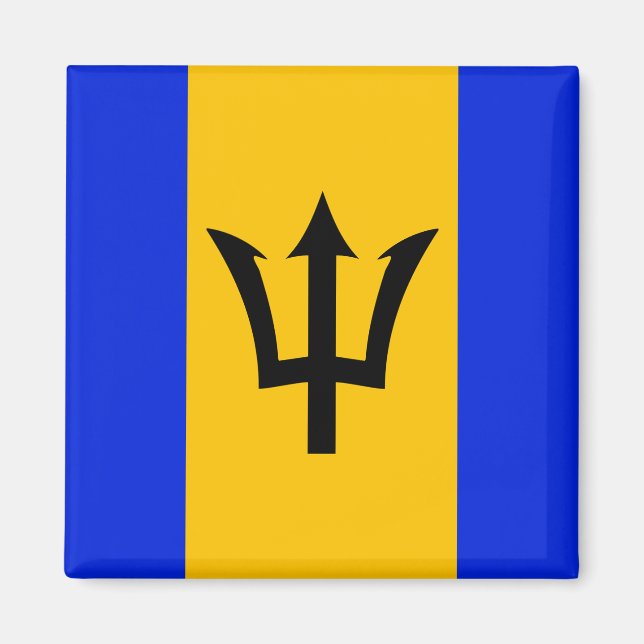 Barbados Flagga Magnet (Framsidan)