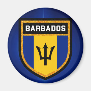 Barbados flagga magnet
