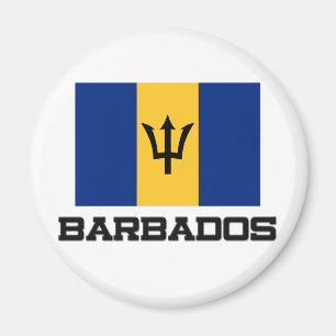 Barbados flagga magnet