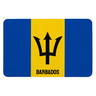 Barbados Flagga Magnet