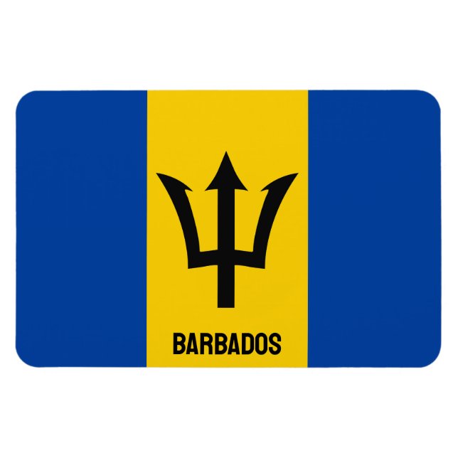 Barbados Flagga Magnet (Horisontell)