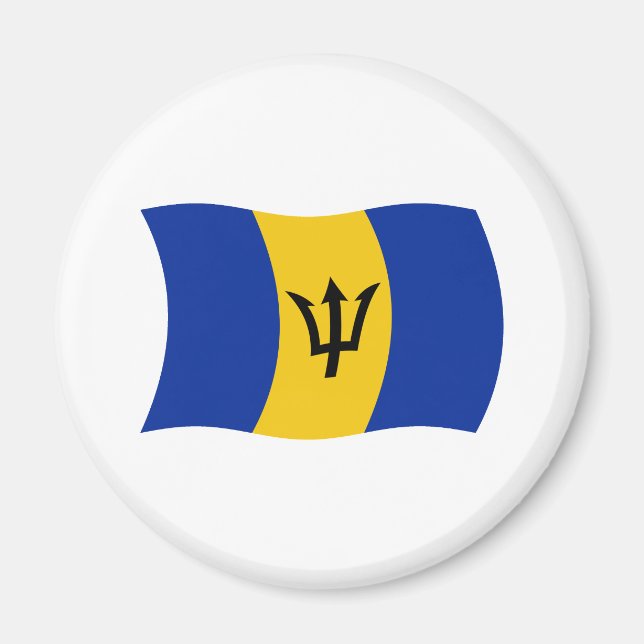 Barbados Flagga Magnet (Framsidan)
