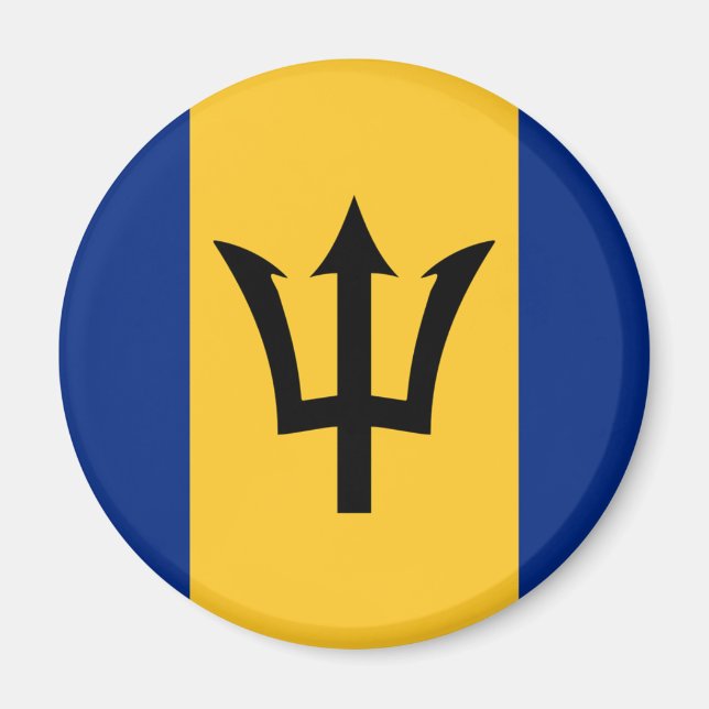 Barbados Flagga Magnet (Framsidan)