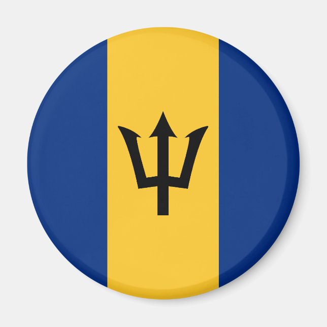 Barbados Flagga Magnet (Framsidan)