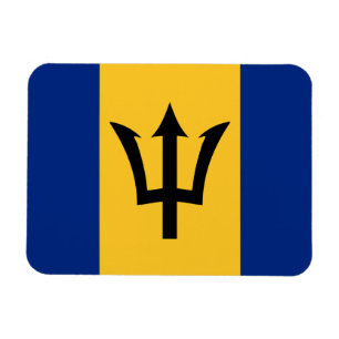 Barbados flagga magnet