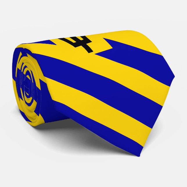 Barbados Flagga Neck Tie Slips (Rullad)