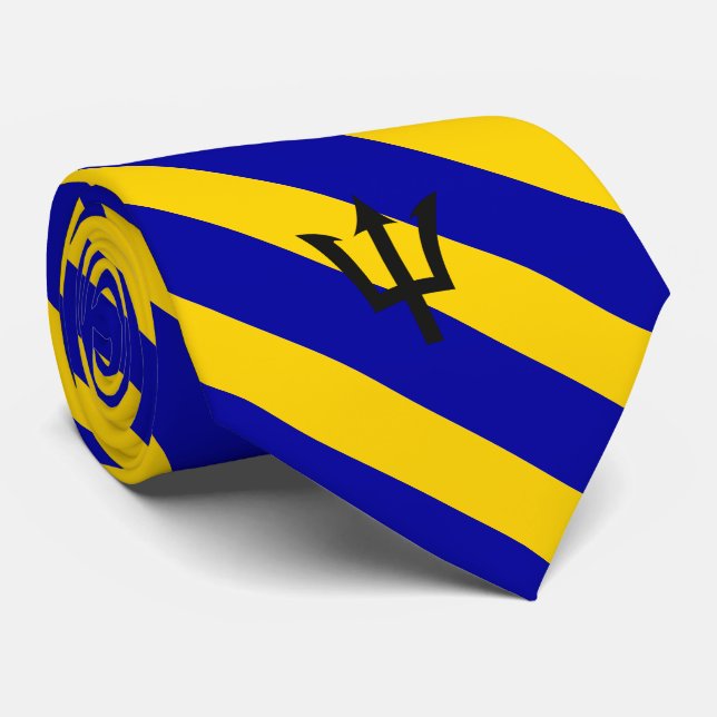 Barbados Flagga Neck Tie Slips (Rullad)