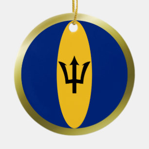 Barbados Flagga Ornament
