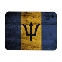 Barbados Flagga på gammal trägrain