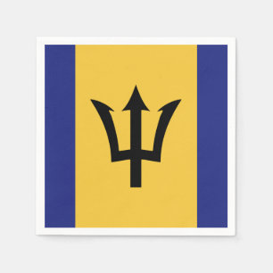 Barbados flagga pappersservett