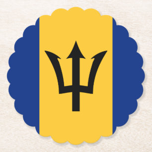 Barbados Flagga Papprare Underlägg Papper