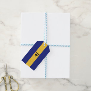 Barbados flagga presentetikett