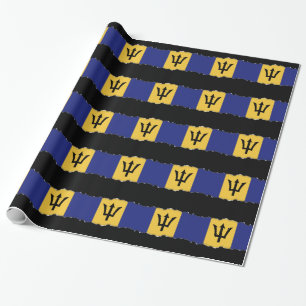 Barbados flagga presentpapper