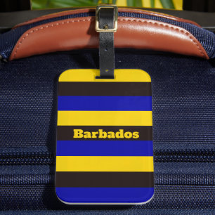 Barbados Flagga Rand Färg Bagagebricka