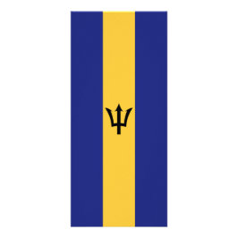 Barbados flagga reklamkort