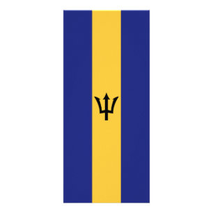 Barbados flagga reklamkort