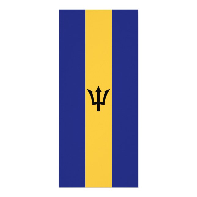 Barbados flagga reklamkort (Framsidan)