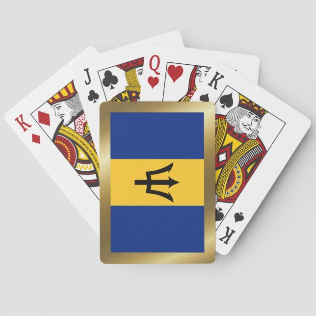 Barbados Flagga Spelkort (Baksidan)