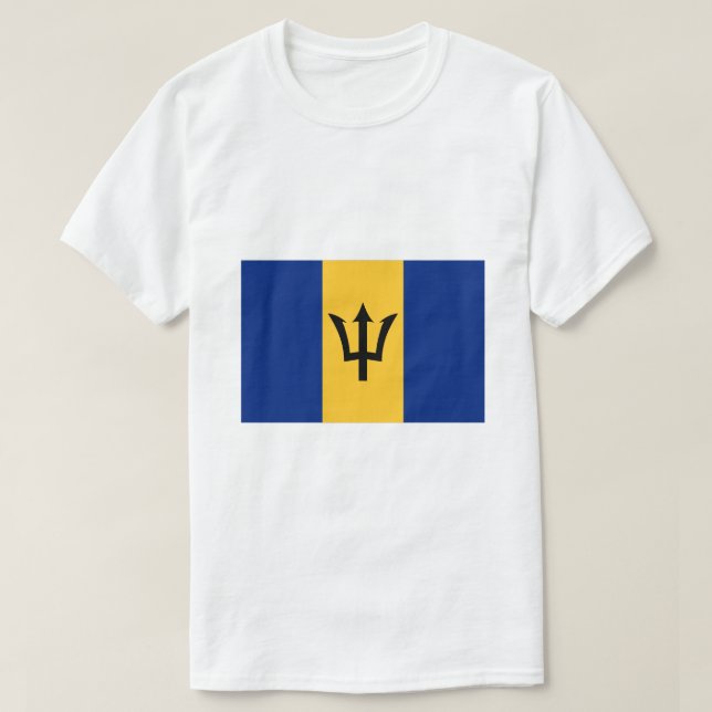 Barbados Flagga T Shirt (Design framsida)