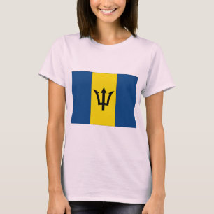 Barbados flagga tee