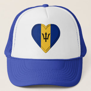 Barbados flagga truckerkeps