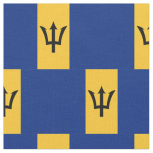Barbados flagga tyg