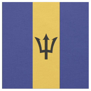 Barbados flagga tyg