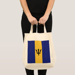Barbados flagga tygkasse