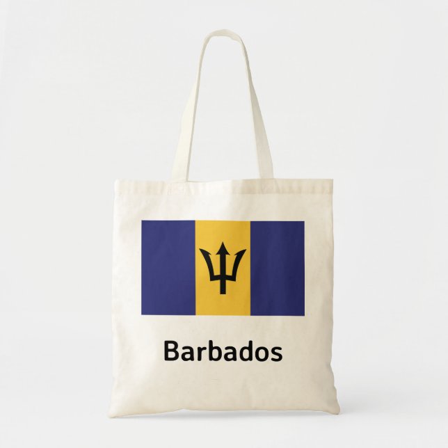 Barbados Flagga Tygkasse (Framsidan)