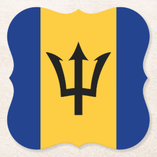 Barbados Flagga Underlägg Papper