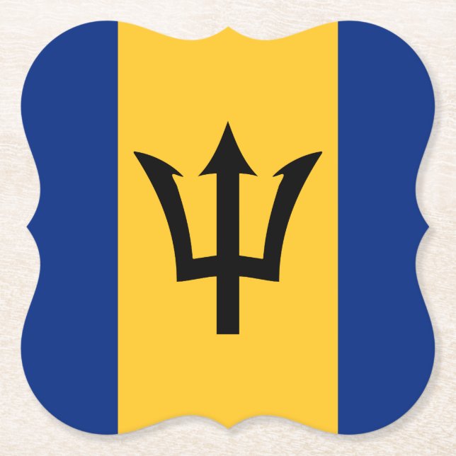 Barbados Flagga Underlägg Papper (Framsida)